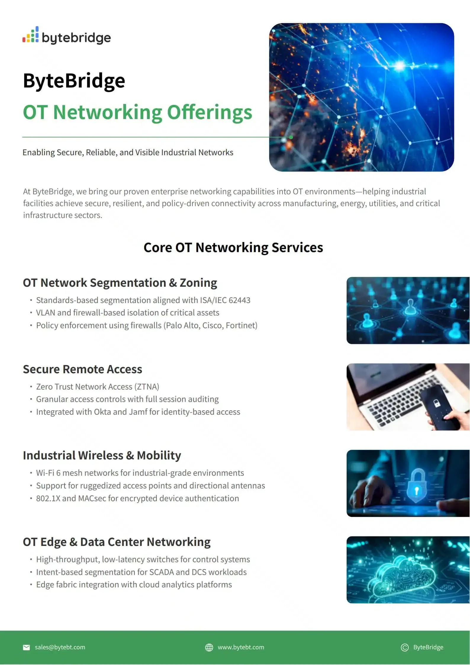 ByteBridge OT Networking Offerings
