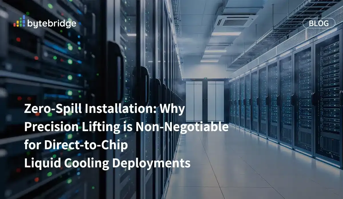 Zero-Spill Installation: Why Precision Lifting is Non-Negotiable for Direct-to-Chip Liquid Cooling Deployments